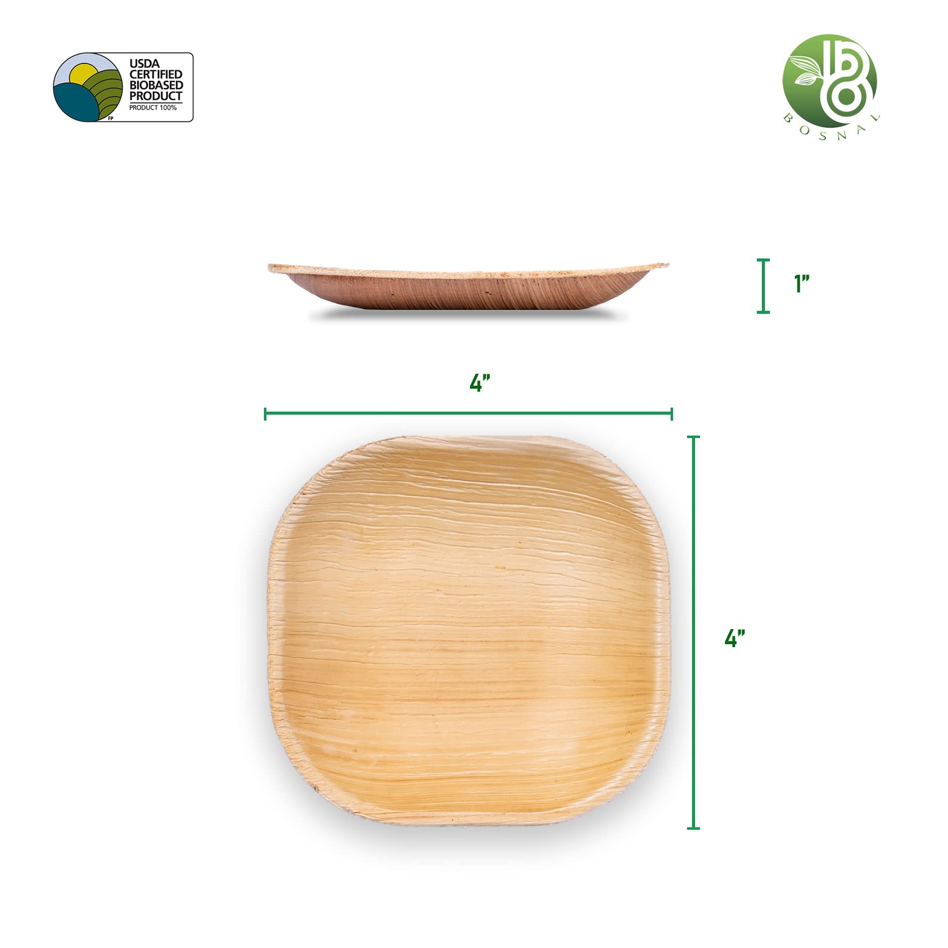 Eco-Friendly Palm Leaf Plates: Biodegradable Party Supplies - Zing