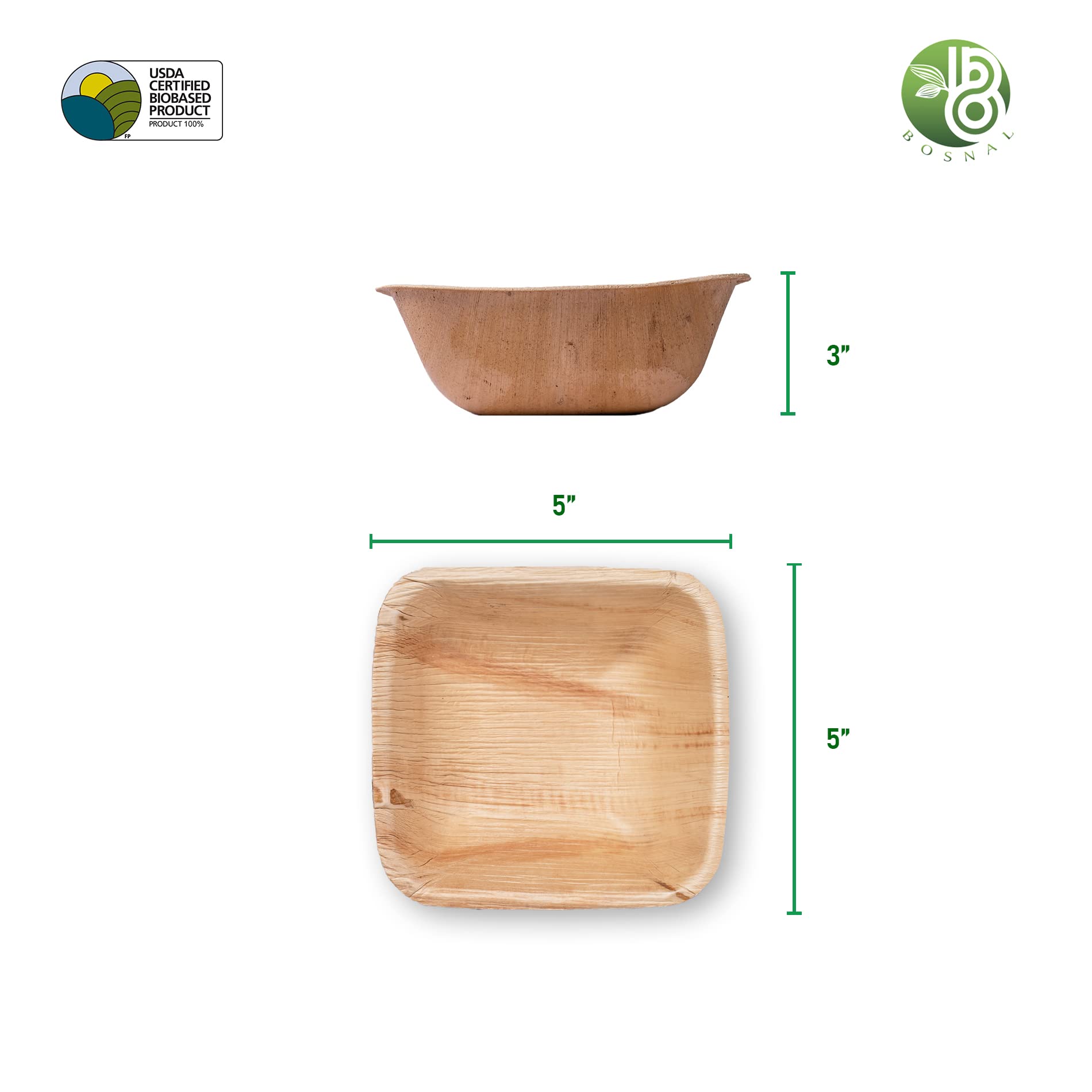 Eco-Friendly Palm Leaf Plates: Biodegradable Party Supplies - Zing