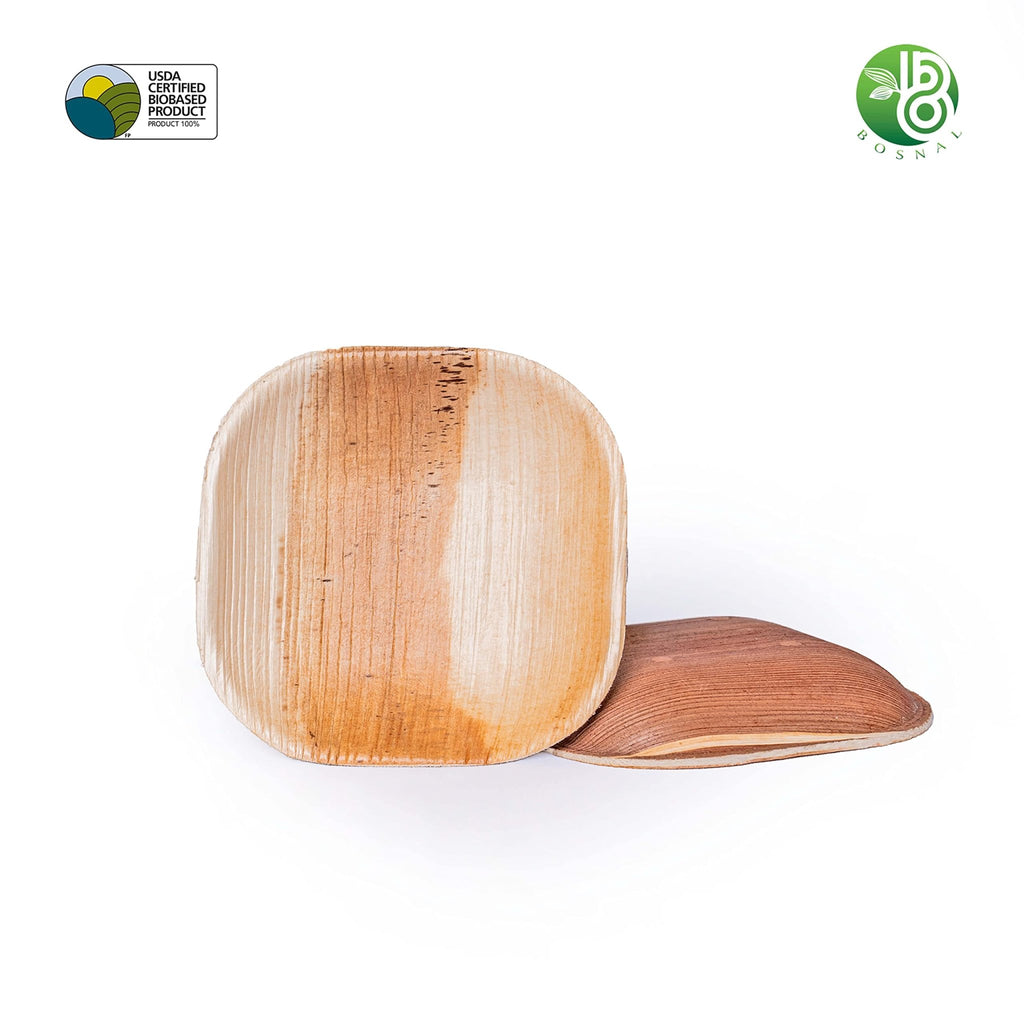 Eco-Friendly Palm Leaf Plates: Biodegradable Party Supplies - Zing