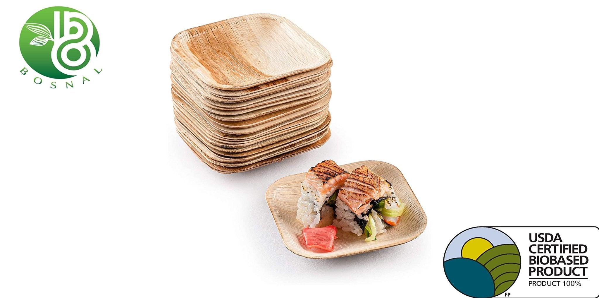 Eco-Friendly Palm Leaf Plates: Biodegradable Party Supplies - Zing