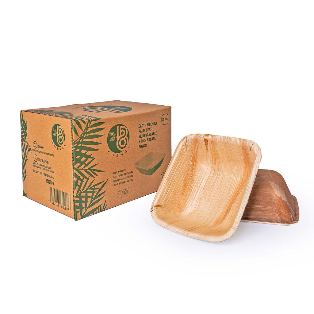 Eco-Friendly Palm Leaf Plates: Biodegradable Party Supplies - Zing