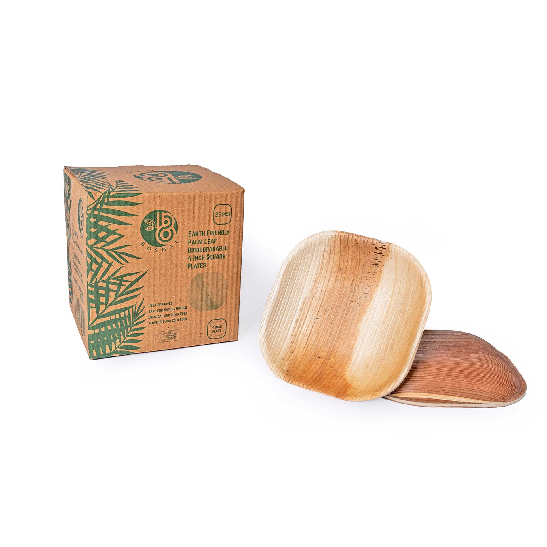 Eco-Friendly Palm Leaf Plates: Biodegradable Party Supplies - Zing