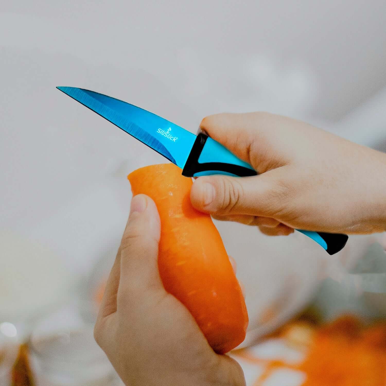 Kitchen Knife Set - Titanium Coated Blades - Zing